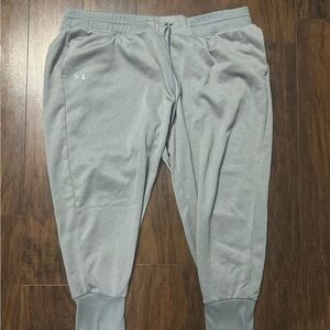 Under Armour Light Gray Fleece Pants